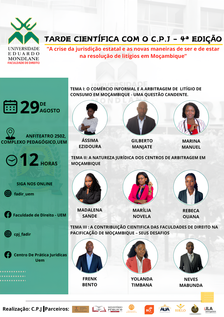 Tarde Científica com o Centro de Práticas Jurídicas – CPJ